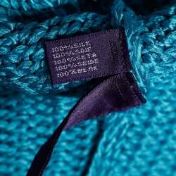 Pre Owned Ralph Lauren Collection Blue Knit Cardigan M