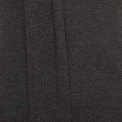Ralph Lauren Purple Label Grey Cashmere Tie-Up Neck Tank Top M