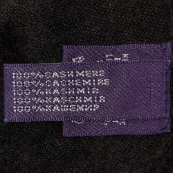 Ralph Lauren Purple Label Grey Cashmere Tie-Up Neck Tank Top M