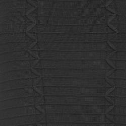 Ralph Lauren Purple Label Black Stripe Knit Sleeveless Midi Dress S