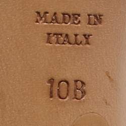 مملوكة مسبقًا صندل رالف لورين بيربل ليبل جلد ثعبان ذهبي وردي بحزام للكاحل مقاس 40.5