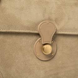 Pre Owned Ralph Lauren Beige Suede Small Brooke Jewellery Box