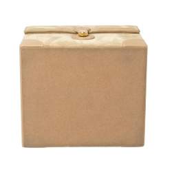 Pre Owned Ralph Lauren Beige Suede Small Brooke Jewellery Box