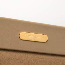 Pre Owned Ralph Lauren Beige Suede Small Brooke Jewellery Box