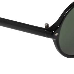 Pre Owned Ralph Lauren Black Acetate PL 9763 Round Sunglasses