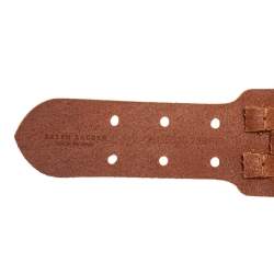 Pre Owned Ralph Lauren Brown Leather Waist Belt XL