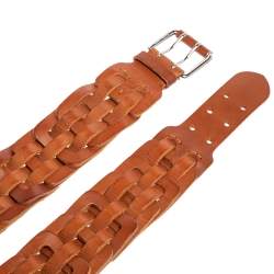 Pre Owned Ralph Lauren Brown Leather Waist Belt XL
