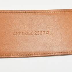 Pre Owned Ralph Lauren Brown Leather Buckle Belt M