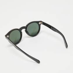 Pre Owned Ralph Lauren Black PL 9756 Round Sunglasses