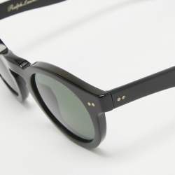 Pre Owned Ralph Lauren Black PL 9756 Round Sunglasses