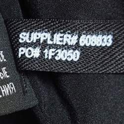 Pre Owned Ralph Lauren Black Wool Contrast Trim Mini Dress M