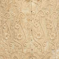 Pre Owned Ralph Lauren Vintage Beige Embroidered Tulle Blouse L