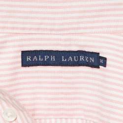 Pre Owned Ralph Lauren Pink Pinstripe Buttoned Down Shirt XL