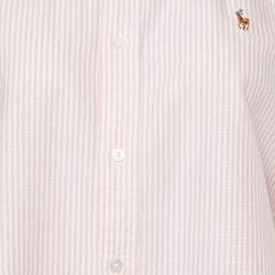 Pre Owned Ralph Lauren Pink Pinstripe Buttoned Down Shirt XL