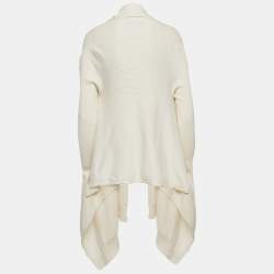 Pre Owned Ralph Lauren Cream Rib Knit Cardigan XS/S