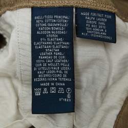 Pre Owned Ralph Lauren Green Cotton Drill Breeches Pants M