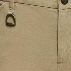 Pre Owned Ralph Lauren Green Cotton Drill Breeches Pants M