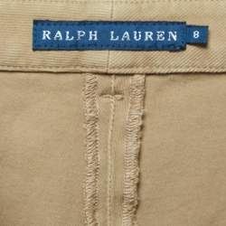 Pre Owned Ralph Lauren Green Cotton Drill Breeches Pants M