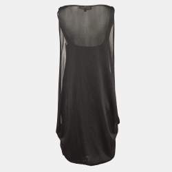 Pre Owned Ralph Lauren Black Knit Sleeveless Mini Dress L