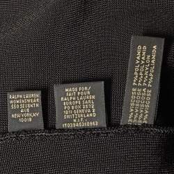 Pre Owned Ralph Lauren Black Knit Sleeveless Mini Dress L