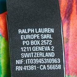 Pre Owned Ralph Lauren Multicolor Silk Culotte Pants M