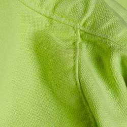 Pre Owned Ralph Lauren Neon Green Logo Embroidered Custom Fit Shirt S