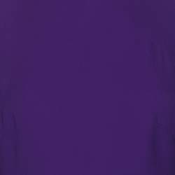 Pre Owned Ralph Lauren Purple Silk Belted Midi Dress M