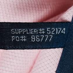 Pre Owned Ralph Lauren Pink Logo Embroidered Cotton Skinny Polo T-Shirt M