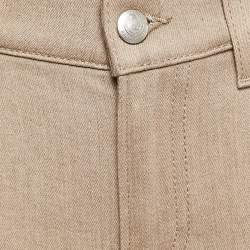 Pre Owned Ralph Lauren Brown Cotton Skin Fit Pants M Waist 27"