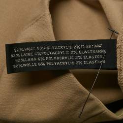 Ralph Lauren Beige Stretch Wool Straight Leg Trousers L