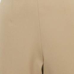 Ralph Lauren Beige Stretch Wool Straight Leg Trousers L