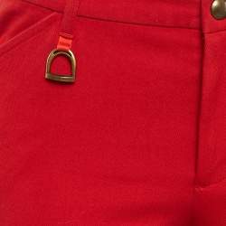 Pre Owned Ralph Lauren Red Cotton Breeches M