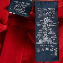 Pre Owned Ralph Lauren Red Cotton Breeches M