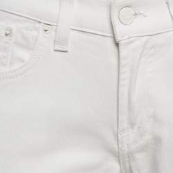 Pre Owned Ralph Lauren Black Label White Logo Embroidered Denim Jeans M Waist 28"