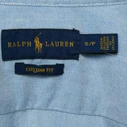 Pre Owned Ralph Lauren Blue Cotton Button Down Shirt S