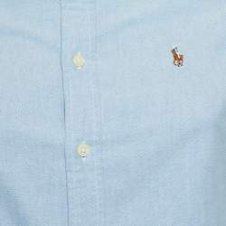 Pre Owned Ralph Lauren Blue Cotton Button Down Shirt S