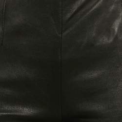 Pre Owned Ralph Lauren Black Leather Leggings M