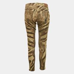 Ralph Lauren Brown Animal Print Denim Jeans M Waist 28"