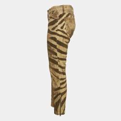 Ralph Lauren Brown Animal Print Denim Jeans M Waist 28"