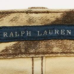 Ralph Lauren Brown Animal Print Denim Jeans M Waist 28"