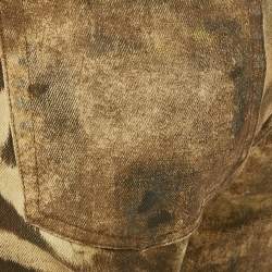 Ralph Lauren Brown Animal Print Denim Jeans M Waist 28"