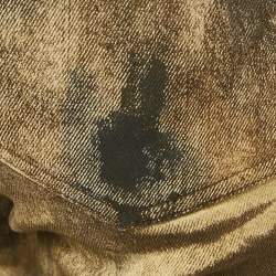 Ralph Lauren Brown Animal Print Denim Jeans M Waist 28"