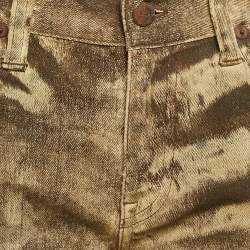 Ralph Lauren Brown Animal Print Denim Jeans M Waist 28"
