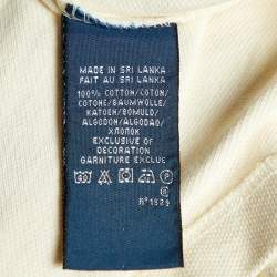 مملوكة مسبقًا Ralph Lauren Cream Cotton Pique Polo T-Shirt L