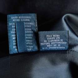 مملوكة مسبقًا Ralph Lauren Black Wool Logo Embellished Single Breasted Blazer L