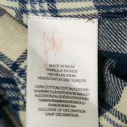 Pre Owned Ralph Lauren Blue Tartan Checks Cotton Classic Fit Shirt L