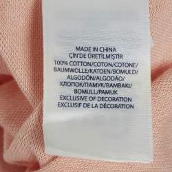 Ralph Lauren Light Orange Cotton Knit Button Front Shirt XS