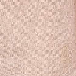 Ralph Lauren Light Orange Cotton Knit Button Front Shirt XS