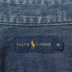 Pre Owned Ralph Lauren Blue Denim Button Front Shirt XS