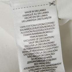 Pre Owned Ralph Lauren White Cotton Button Front Slim Fit Shirt S
